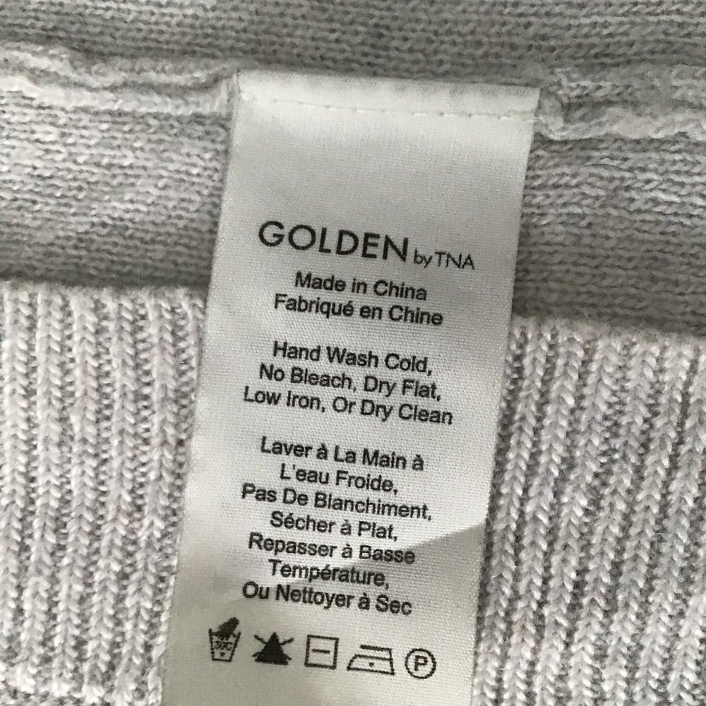 ARITZIA Golden by TNA Roohan Grey Knit Oversized Cardigan Size XXS/XS - Picture 6 of 7